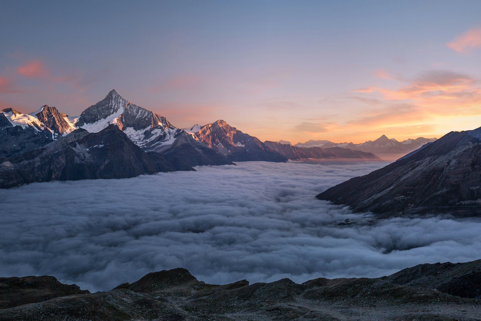Mountains at golden hour